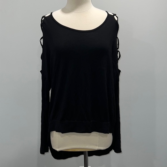 Venus high low hem top with criss cross detail on sleeves, size 10 - Picture 1 of 5